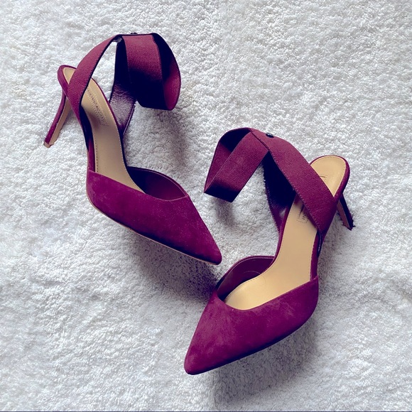 ANTONIO MELANI Shoes Antonio Melani Suede Eggplant Pump Poshmark